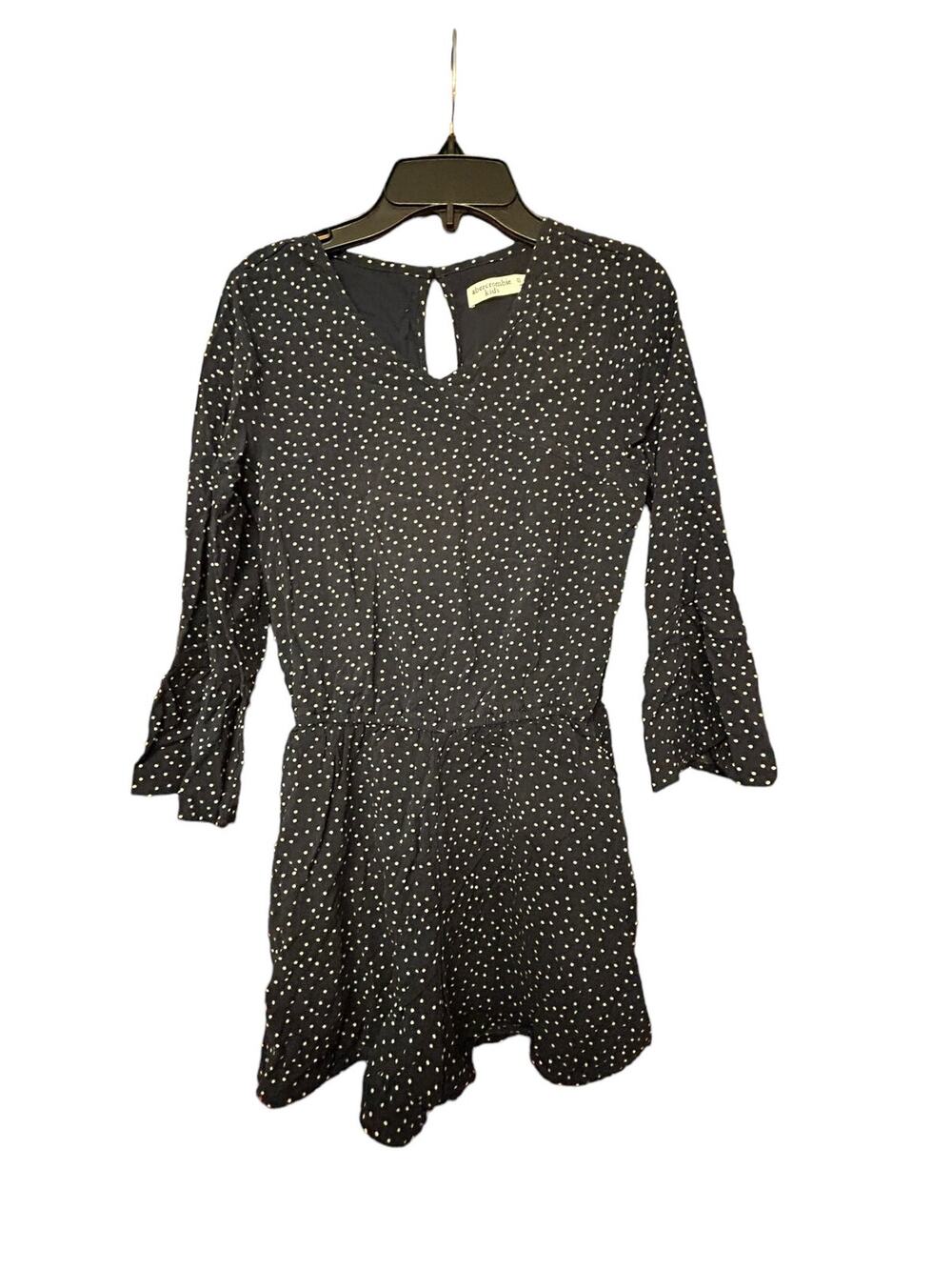 Abercrombie Black Dot Romper size 13/14